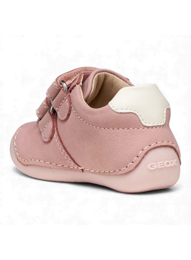 Geox B9440B Baby Girl Tutim NBK Lea Old Rose Off White