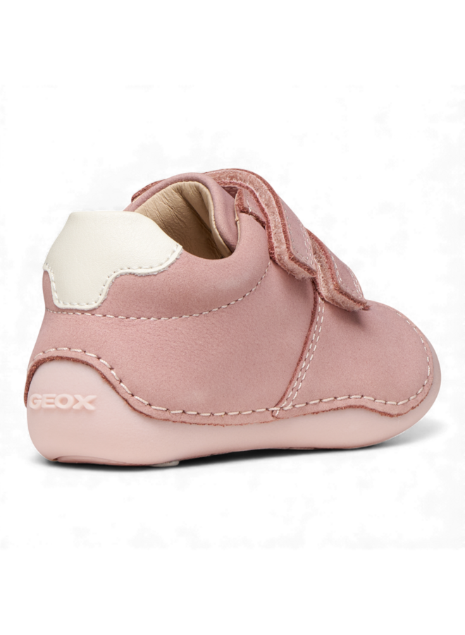 Geox B9440B Baby Girl Tutim NBK Lea Old Rose Off White