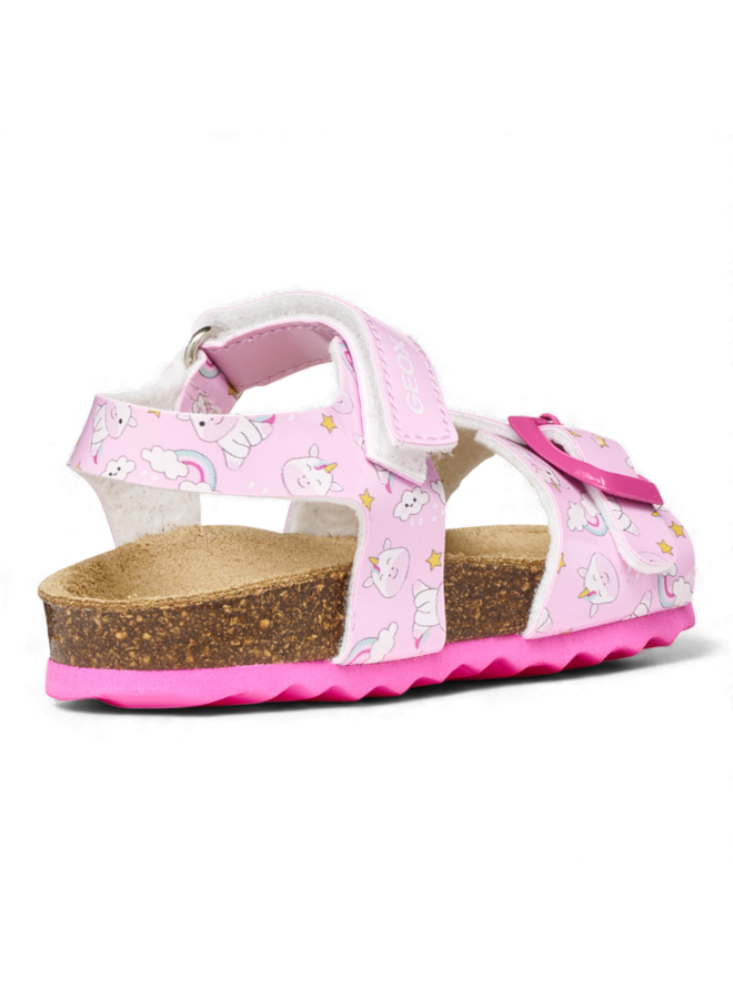 Geox B922RA Girl Sandal Chalki Pink Multicolour