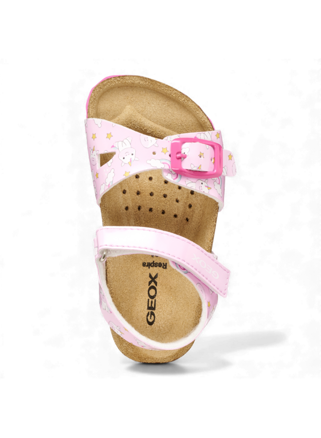 Geox B922RA Girl Sandal Chalki Pink Multicolour
