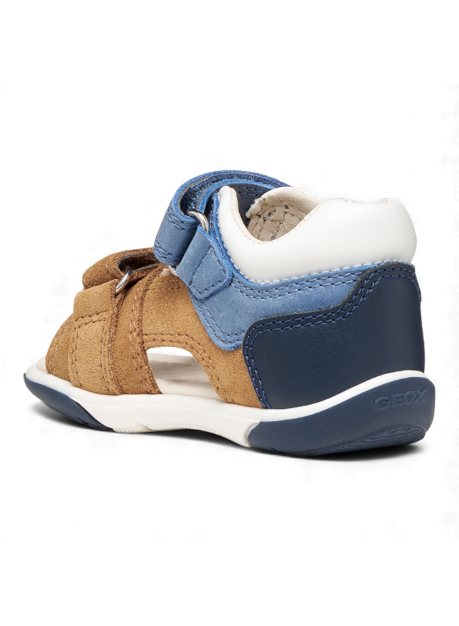 Geox B556EB Boy Sandal Zapito Caramel Dark Blue