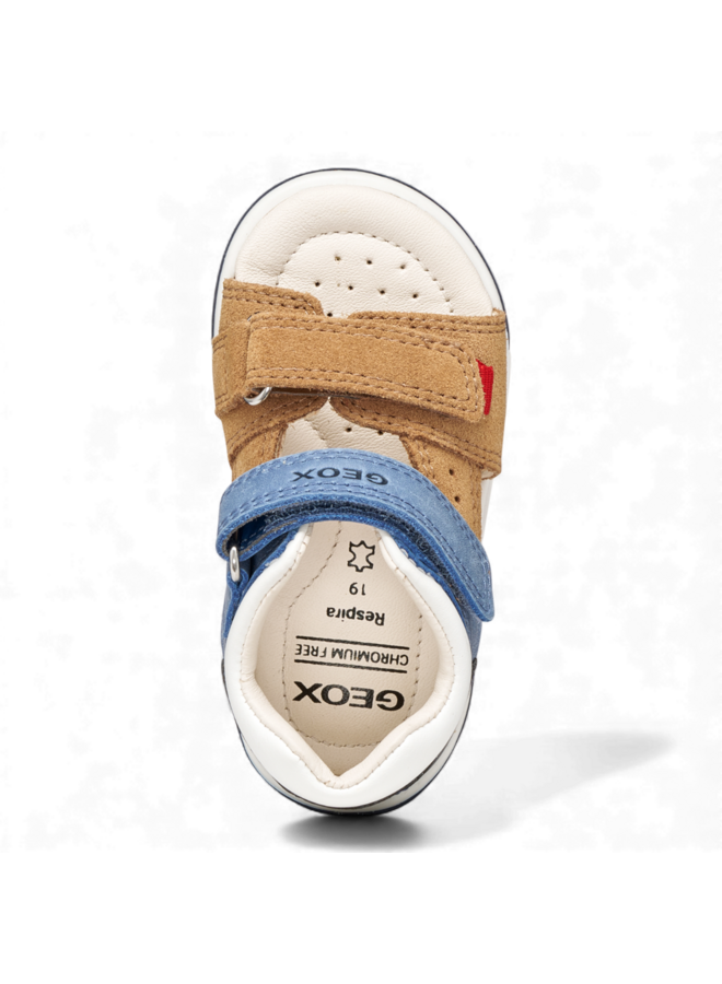 Geox B556EB Boy Sandal Zapito Caramel Dark Blue