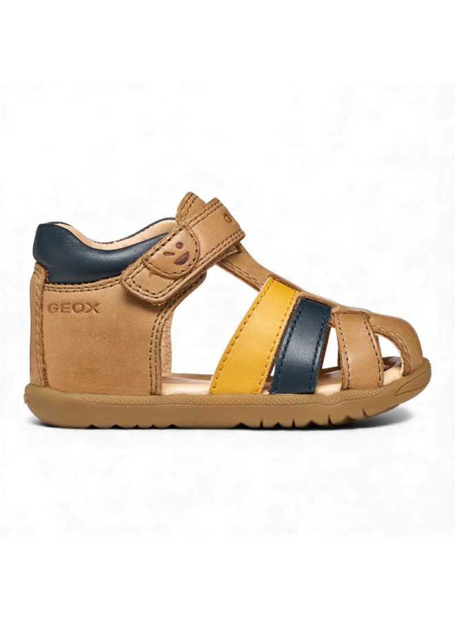 Geox B254VA Boy Sandal Macchia Whisky Navy