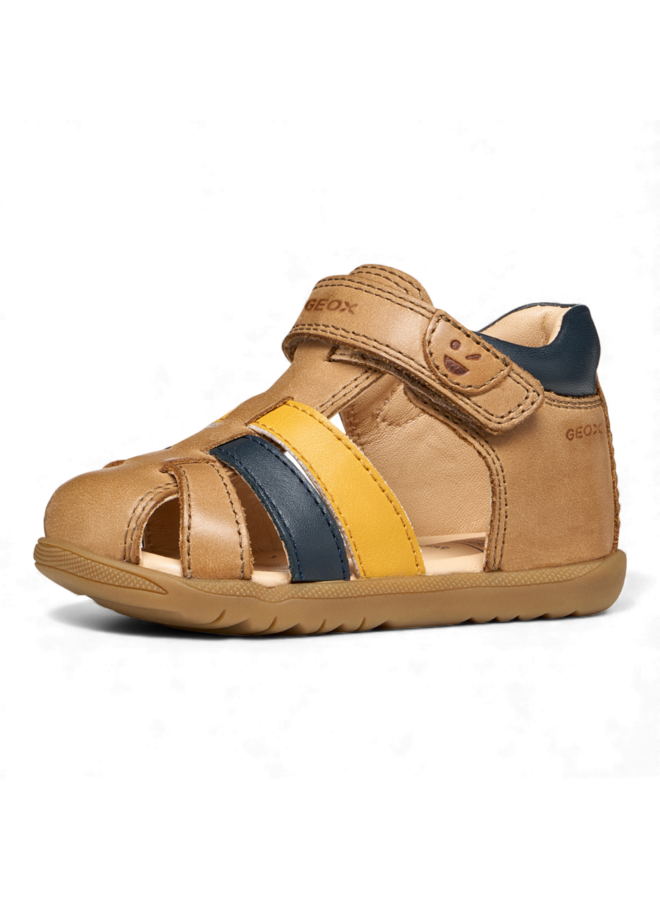 Geox B254VA Boy Sandal Macchia Whisky Navy