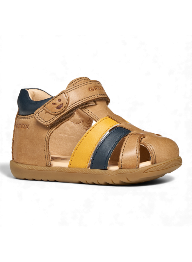 Geox B254VA Boy Sandal Macchia Whisky Navy