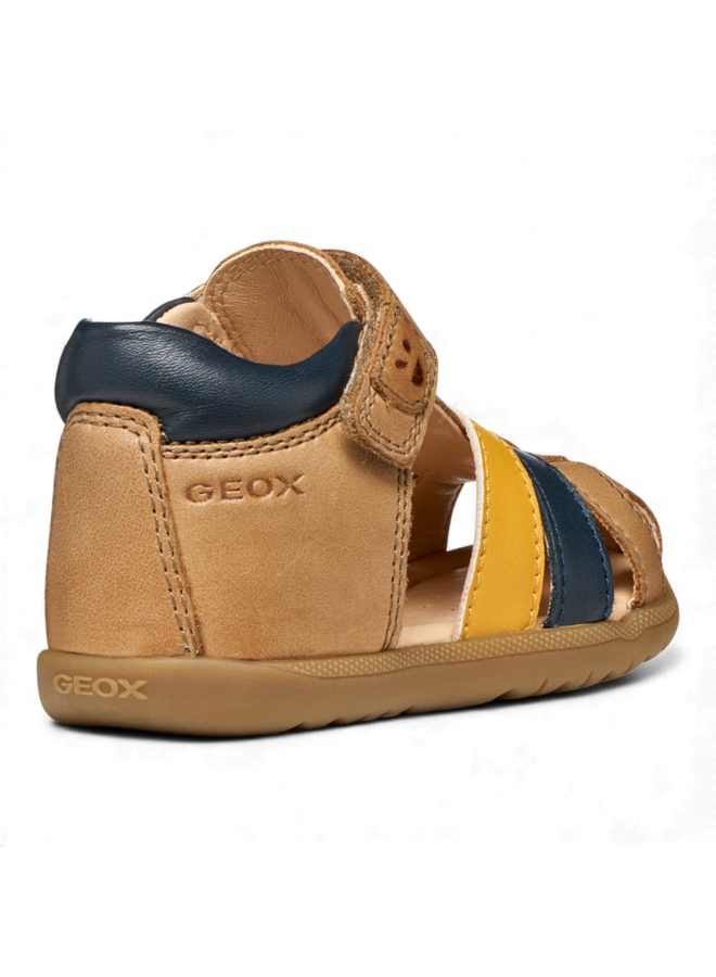 Geox B254VA Boy Sandal Macchia Whisky Navy