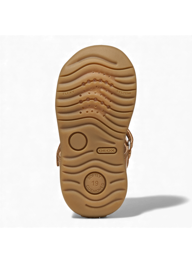 Geox B254VA Boy Sandal Macchia Whisky Navy