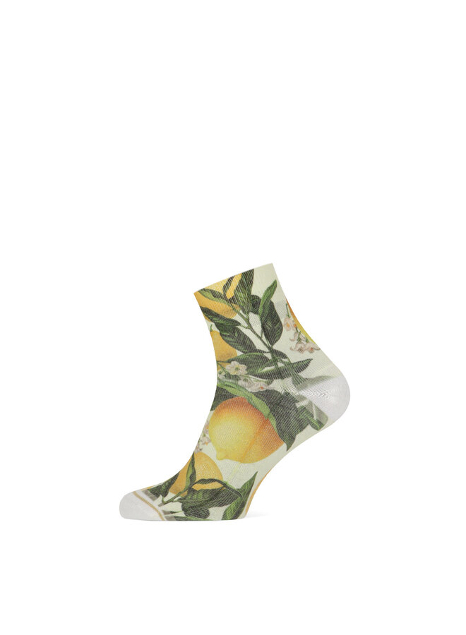 Xpooos Women Short Socks Limone 301052019