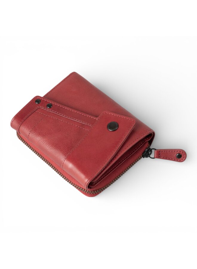 Aunts & Uncles 42204-110 Lotta Zipper wallet Vintage Intense Rust