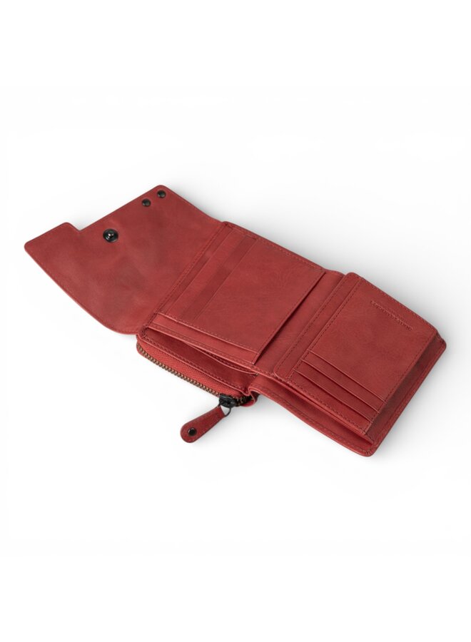 Aunts & Uncles 42204-110 Lotta Zipper wallet Vintage Intense Rust