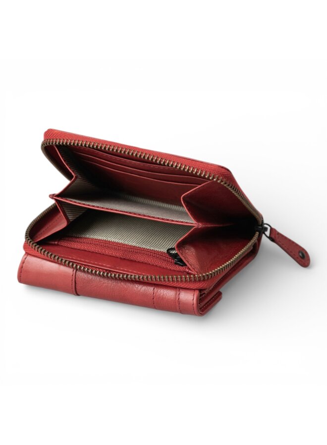 Aunts & Uncles 42204-110 Lotta Zipper wallet Vintage Intense Rust
