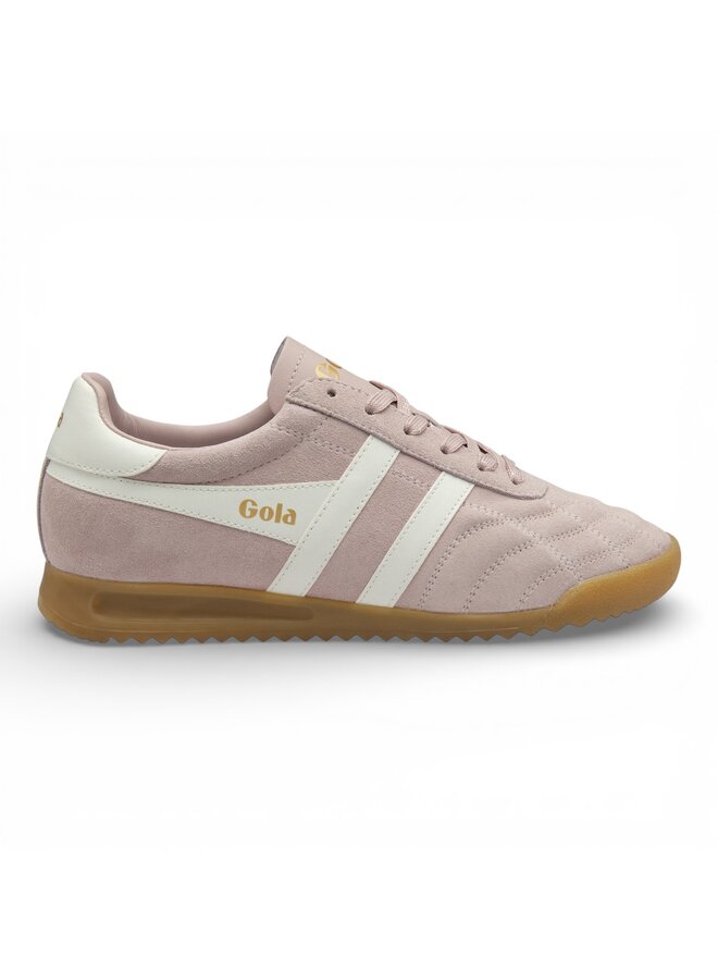 Gola CLB808KW Womens's Stadium Suede Trainer Chalk Pink/Off White