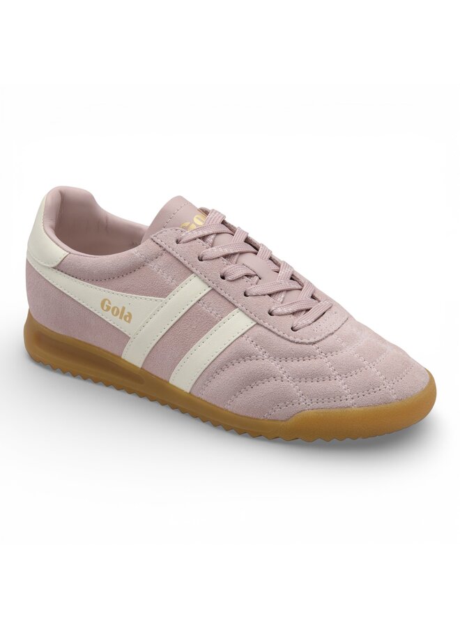Gola CLB808KW Womens's Stadium Suede Trainer Chalk Pink/Off White