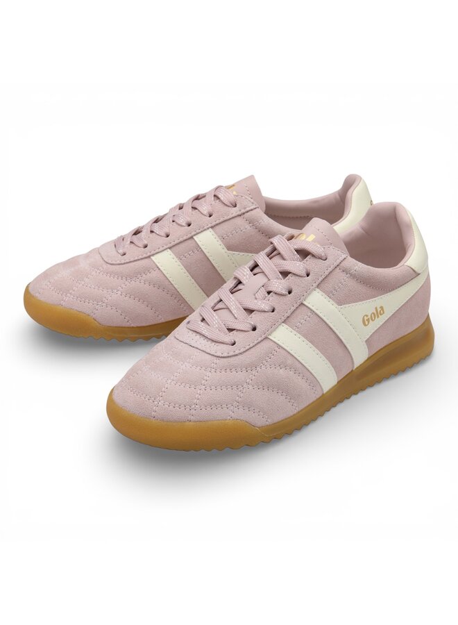 Gola CLB808KW Womens's Stadium Suede Trainer Chalk Pink/Off White