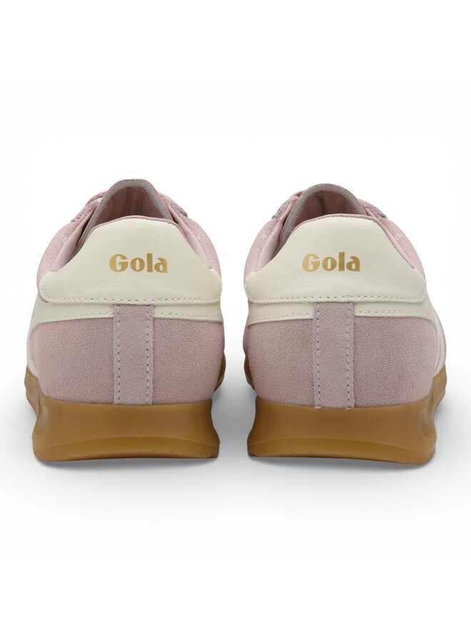 Gola CLB808KW Womens's Stadium Suede Trainer Chalk Pink/Off White
