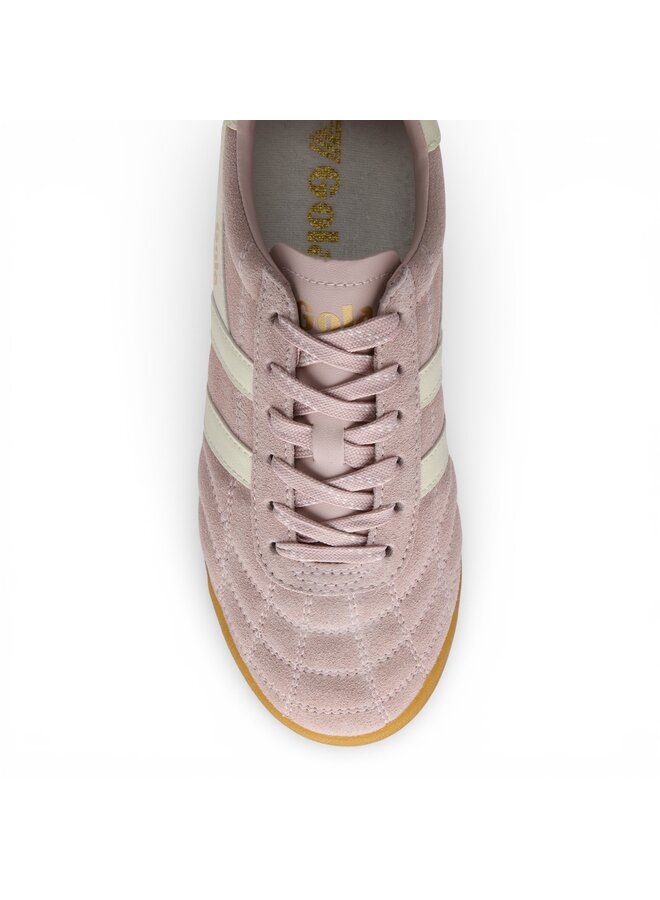 Gola CLB808KW Womens's Stadium Suede Trainer Chalk Pink/Off White