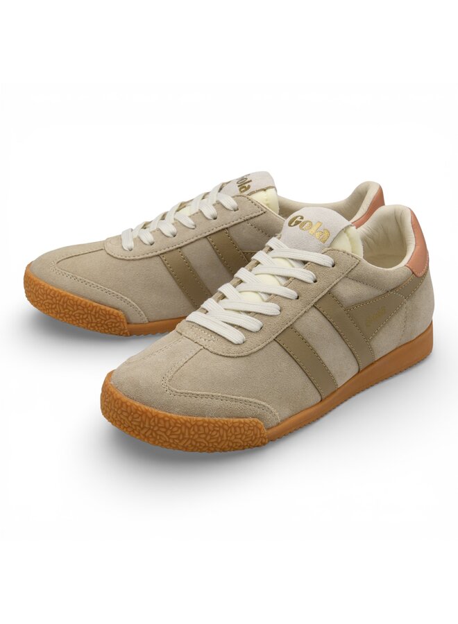 Gola CLB538LC Women's Elan Trainer Bone/Light Caramel Terracotta