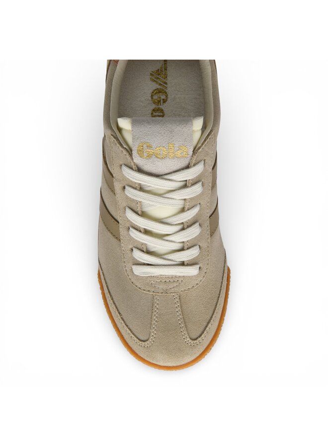 Gola CLB538LC Women's Elan Trainer Bone/Light Caramel Terracotta