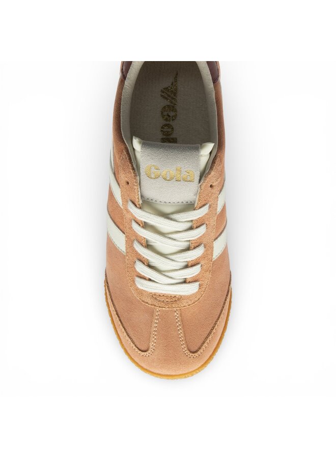 Gola CLB538LU Women's Elan Trainer Terracotta/Off White/ Red