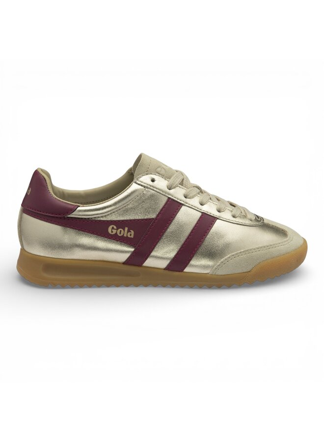 Gola CLB74YK Women's Torpedo Glimmer Trainer Gold/Cerise
