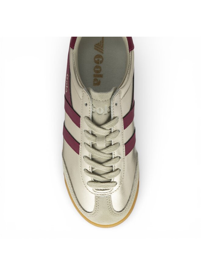 Gola CLB74YK Women's Torpedo Glimmer Trainer Gold/Cerise