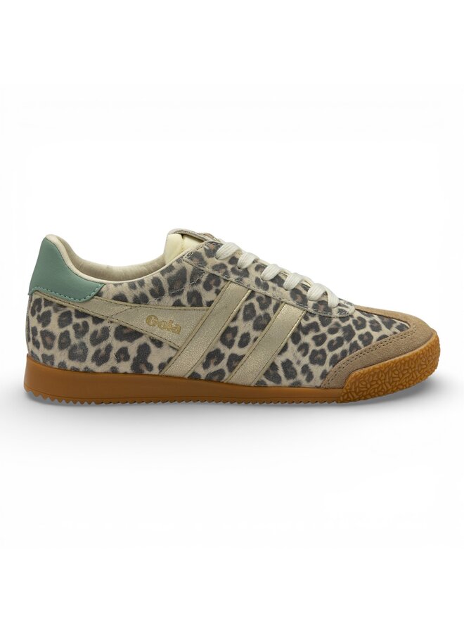 Gola CLB866ZY Women's Elan Safari Trainer Snow Leopard/ Light Caramel