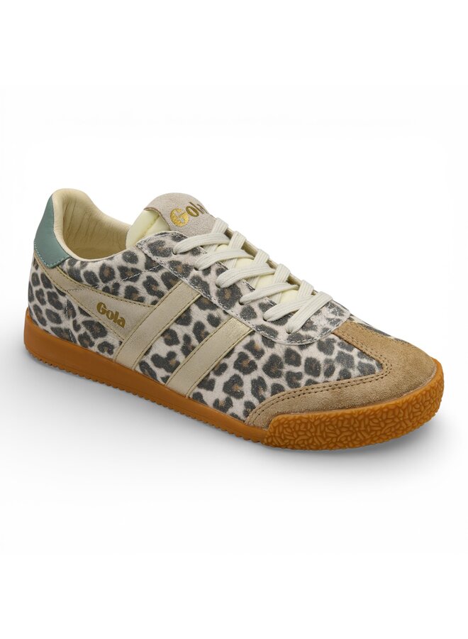 Gola CLB866ZY Women's Elan Safari Trainer Snow Leopard/ Light Caramel