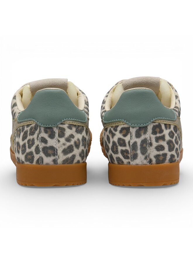 Gola CLB866ZY Women's Elan Safari Trainer Snow Leopard/ Light Caramel