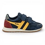 Gola CKA539EY Children's Austin StrapTrainer Navy/Sun/Deep Red