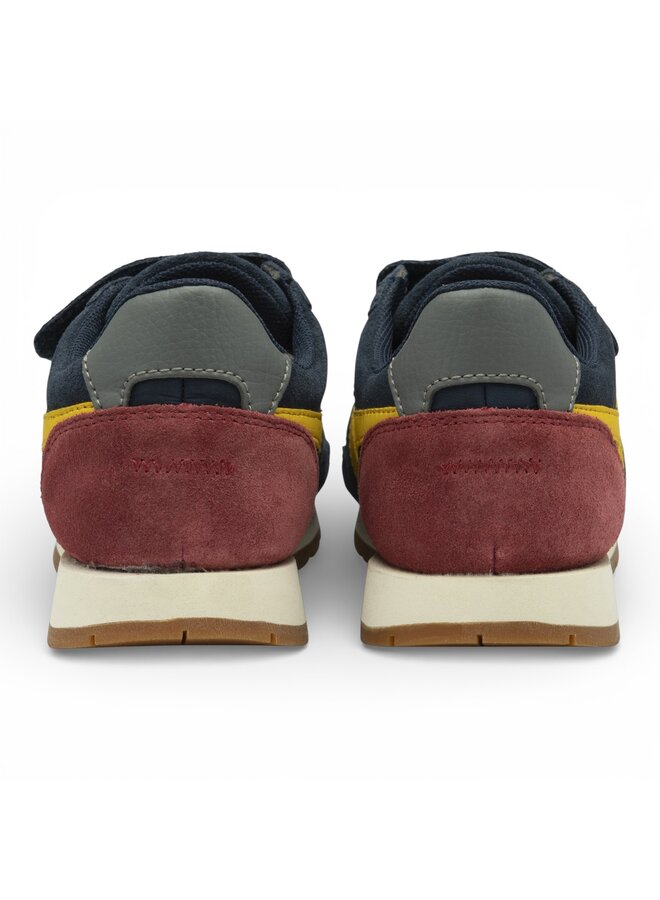 Gola CKA539EY Children's Austin StrapTrainer Navy/Sun/Deep Red
