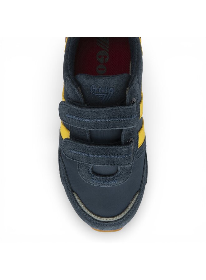 Gola CKA539EY Children's Austin StrapTrainer Navy/Sun/Deep Red