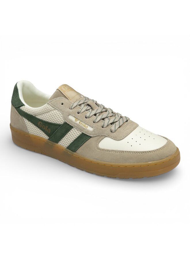 Gola CMB772WN Men's Hawk '83 Trainer Off White/Bone/Evergreen/Gum