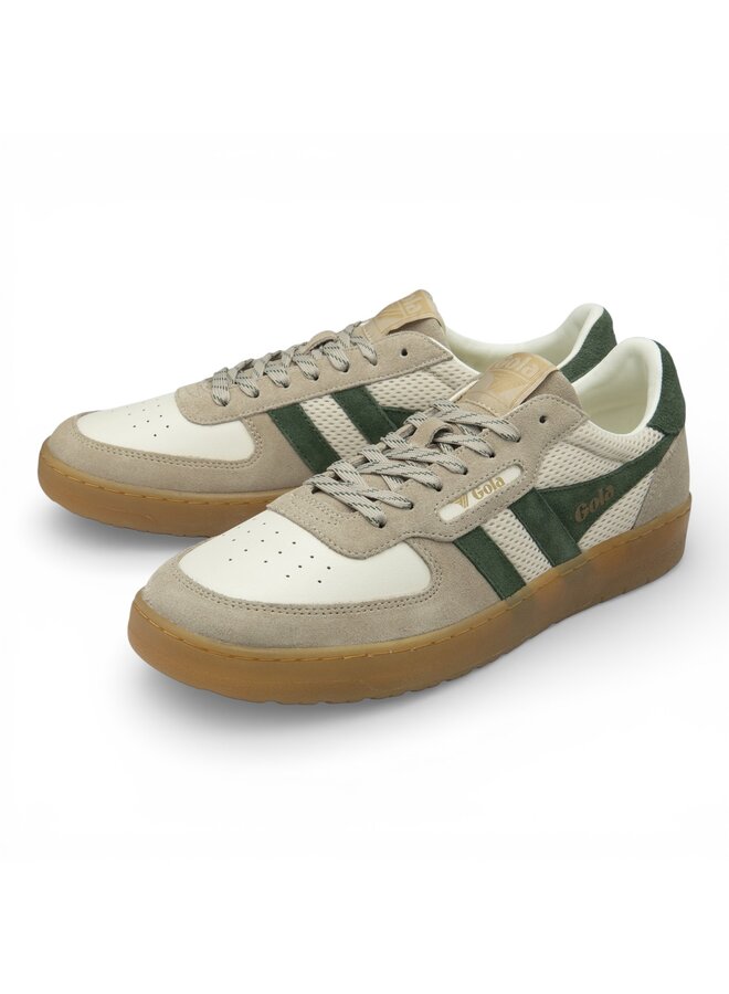 Gola CMB772WN Men's Hawk '83 Trainer Off White/Bone/Evergreen/Gum