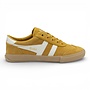 Gola CLB771YW Women's Badminton Suede Trainer Sun/Off White/Gum