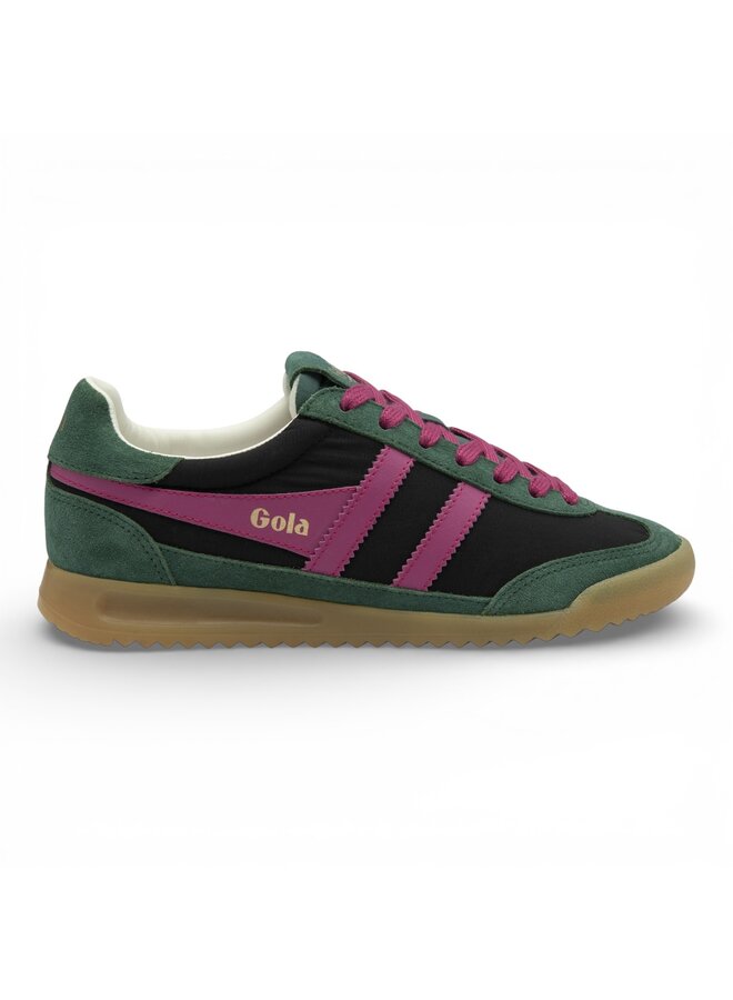 Gola CLB577BN Women's Firefly Trainer Black/Pine/Fuchsia