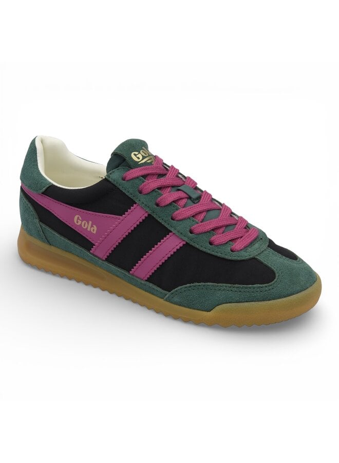 Gola CLB577BN Women's Firefly Trainer Black/Pine/Fuchsia