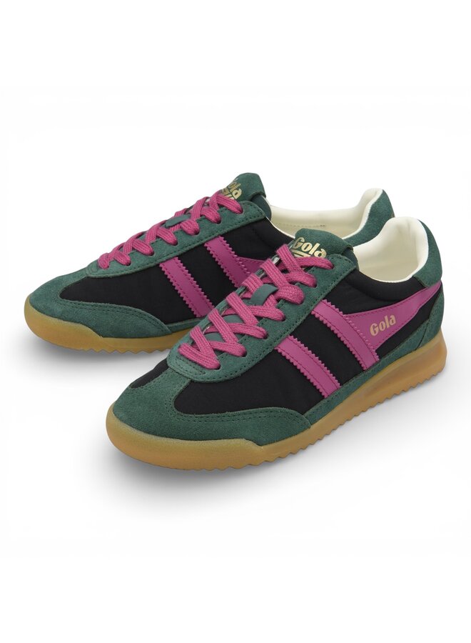 Gola Women's Firefly Trainer Black/Pine/Fuchsia