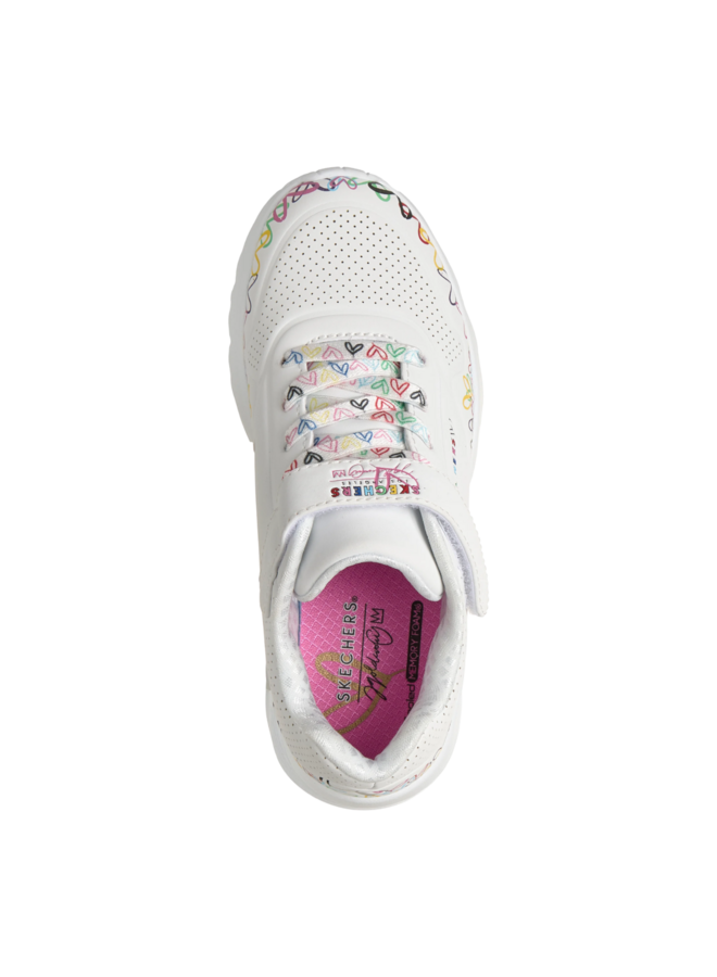 Skechers 314091L WMLT Uno Lite-Heart Craze