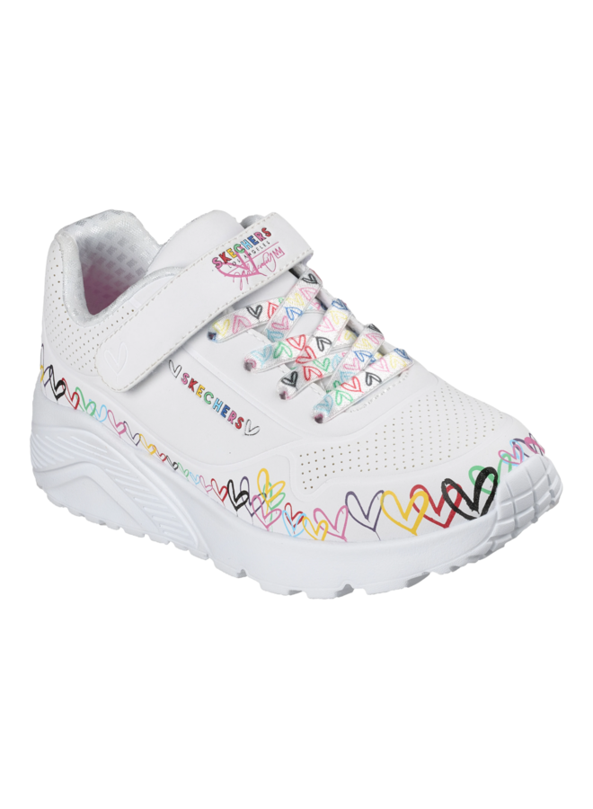 Skechers 314091L WMLT Uno Lite-Heart Craze