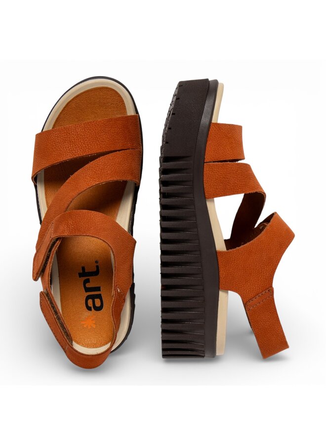 The Art Company 1573 Nobuck D. Orange-Brown/Brighton