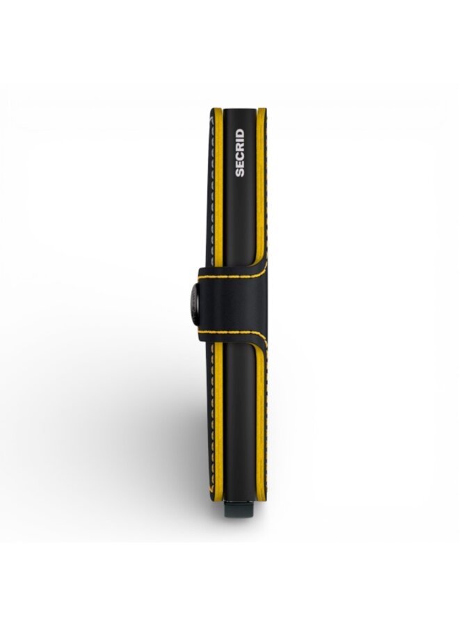 Secrid Miniwallet Matte Black & Ochre