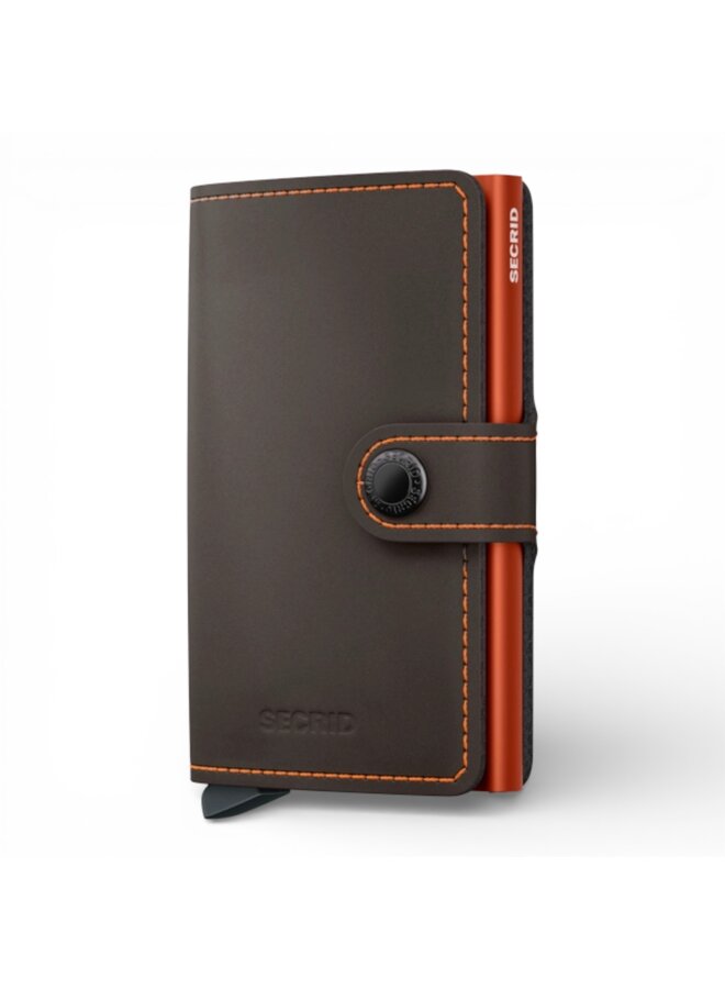 Secrid Miniwallet Matte Truffle & Orange