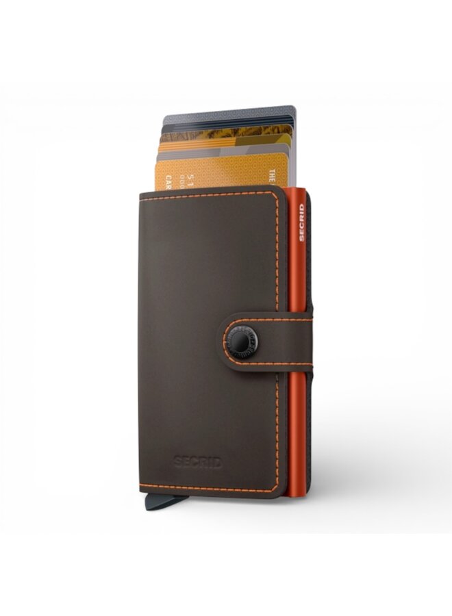 Secrid Miniwallet Matte Truffle & Orange