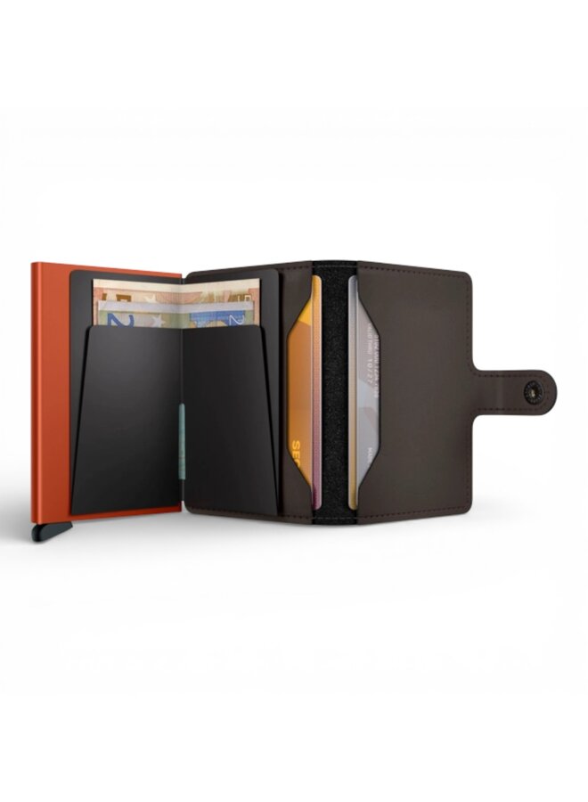 Secrid Miniwallet Matte Truffle & Orange