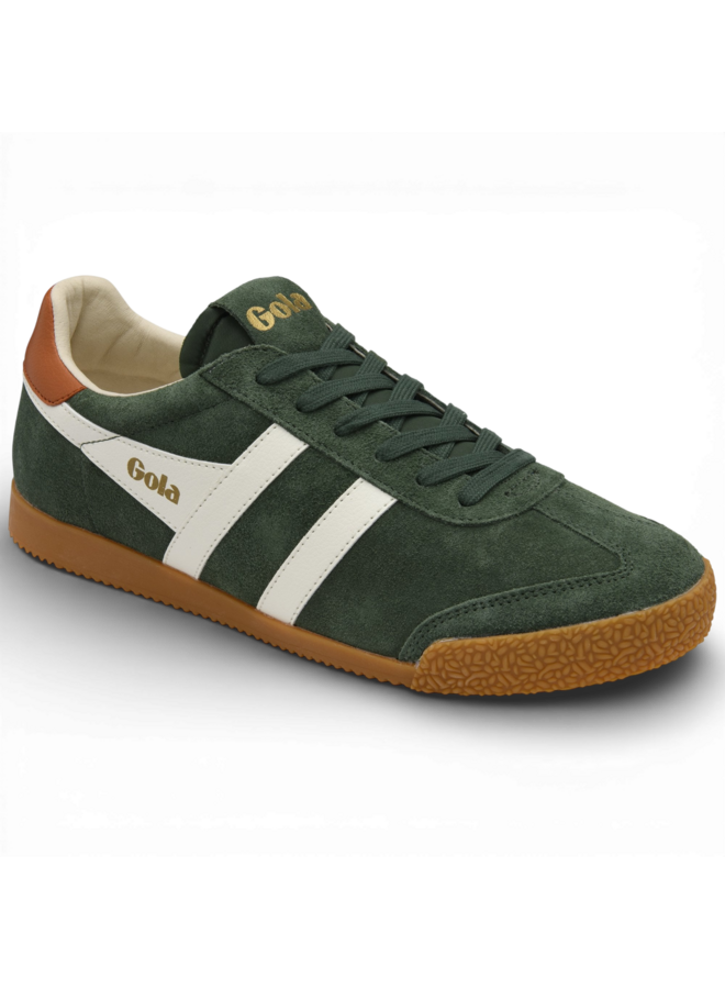 Gola CMB538NI Men's Elan Trainer Evergreen/Off White/Moody Orange