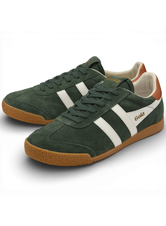 Gola CMB538NI Men's Elan Trainer Evergreen/Off White/Moody Orange