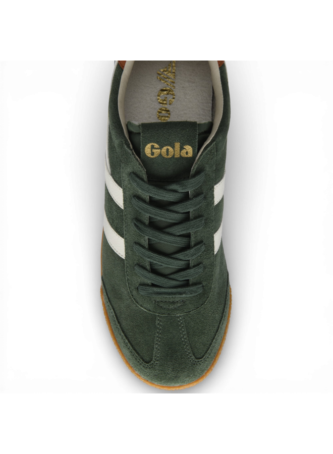 Gola Men's Elan Trainer Evergreen/Off White/Moody Orange