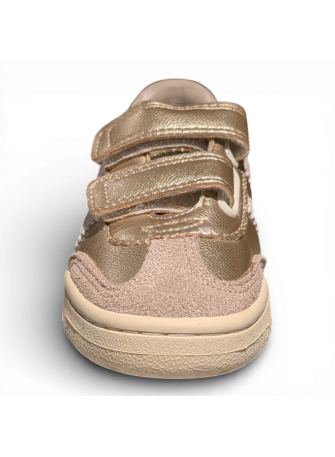 Gola CKA073YN Children's Viper Glimmer Strap Trainer Gold/Off White