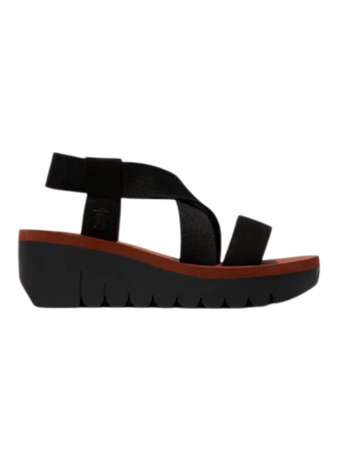 Fly London P144922013 Cupido/Elastic Black/Brick