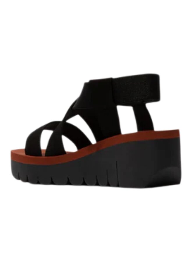 Fly London P144922013 Cupido/Elastic Black/Brick